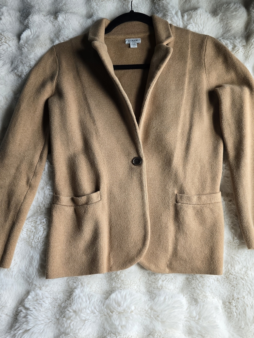 J. Crew Factory Heather Acorn Schoolboy sweater blazer